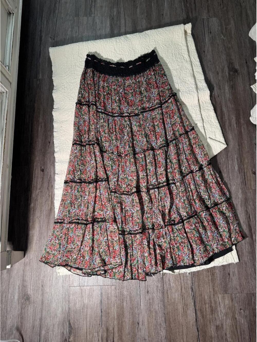 Eci Boutique floral maxi skirt